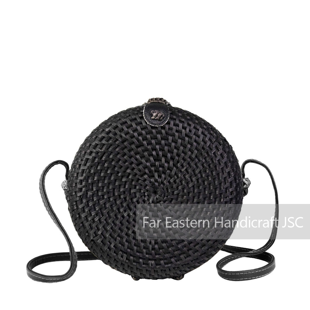 Round Rattan Bag